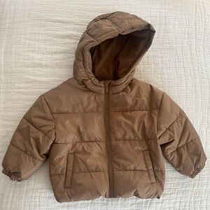 Old Navy Kids Brown Puffer Jacket